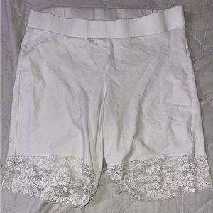 White Bike Shorts Torrid